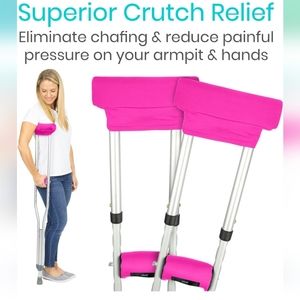 Crutch Pads- Universal Underarm Padded Forearm Handle Pillow Covers & Ha…